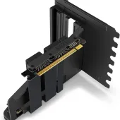 NZXT Vertical GPU Mounting Kit - AB-RH175-B1-175 mm PCIe 4.0x16 Riser Cable - GPU Holder - Sturdy Steel Bracket - Black