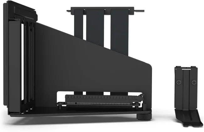 NZXT Vertical GPU Mounting Kit - AB-RH175-B1-175 mm PCIe 4.0x16 Riser Cable - GPU Holder - Sturdy Steel Bracket - Black