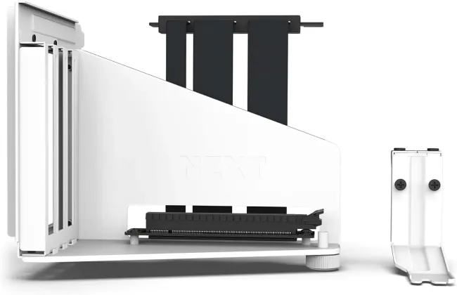 NZXT Vertical GPU Mounting Kit - AB-RH175-W1-175 mm PCIe 4.0x16 Riser Cable - GPU Holder - Sturdy Steel Bracket - White