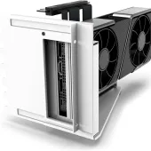 NZXT Vertical GPU Mounting Kit - AB-RH175-W1-175 mm PCIe 4.0x16 Riser Cable - GPU Holder - Sturdy Steel Bracket - White