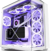 NZXT Vertical GPU Mounting Kit - AB-RH175-W1-175 mm PCIe 4.0x16 Riser Cable - GPU Holder - Sturdy Steel Bracket - White