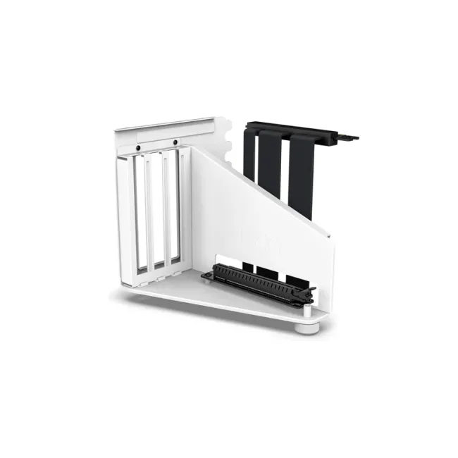 NZXT Vertical GPU Mounting Kit - AB-RH175-W1-175 mm PCIe 4.0x16 Riser Cable - GPU Holder - Sturdy Steel Bracket - White