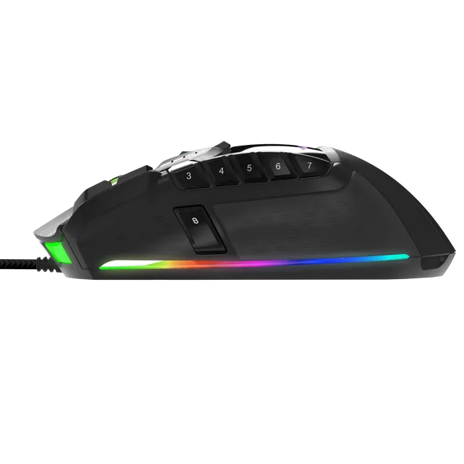 Patriot Viper V570 Blackout Edition RGB Laser Gaming Mouse - Wired - PV570LUXWAK