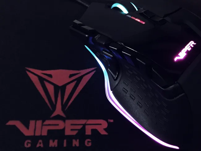 Patriot Viper V570 Blackout Edition RGB Laser Gaming Mouse - Wired - PV570LUXWAK