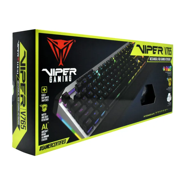 Patriot Viper V765 Wired Mechanical RGB Illuminated Gaming Keyboard