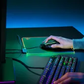 Razer Firefly V2 Gaming Mouse Pad with RGB Lighting RZ02-03020100-R3M1