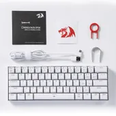 Redragon Dragonborn Wired Mechanical Keyboard RGB - WHITE (K630W-RGB) - BROWN