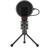 Redragon GM100 Professional Studio Condenser Microphone for Computer PC-With 3.5mm XLR/Pop Filter/Tripod Stand/Shock Mount for Gaming Streaming Recording Podcasting Broadcasting