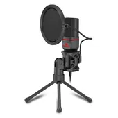 Redragon GM100 Professional Studio Condenser Microphone for Computer PC-With 3.5mm XLR/Pop Filter/Tripod Stand/Shock Mount for Gaming Streaming Recording Podcasting Broadcasting
