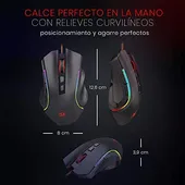 Redragon Griffin M607 Wired USB Gaming Mouse with 7 Programmable Buttons / 7200 DPI/RGB Lighting for Windows/Mac PC