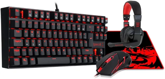 Redragon K552-BB Keyboard-Mouse-Mousepad-Headset 4 IN 1