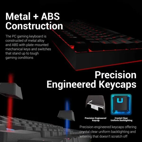 Redragon K552-BB Keyboard-Mouse-Mousepad-Headset 4 IN 1