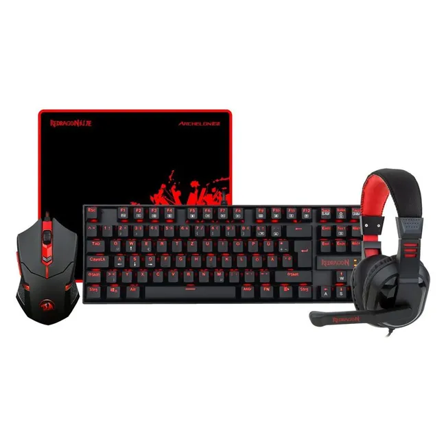 Redragon K552-BB Keyboard-Mouse-Mousepad-Headset 4 IN 1