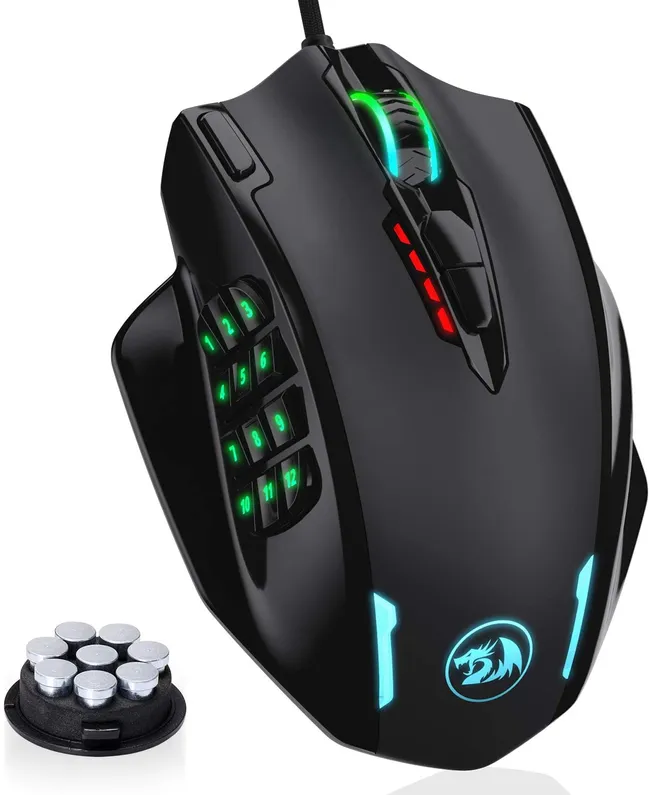 Redragon M908 Impact RGB with Side Buttons Optical Wired Gaming Mouse