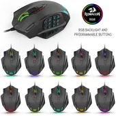 Redragon M908 Impact RGB with Side Buttons Optical Wired Gaming Mouse