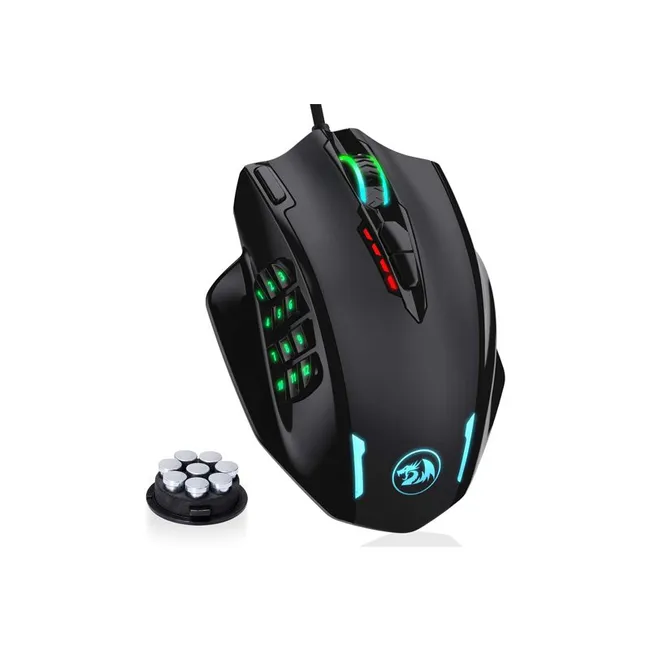 Redragon M908 Impact RGB with Side Buttons Optical Wired Gaming Mouse