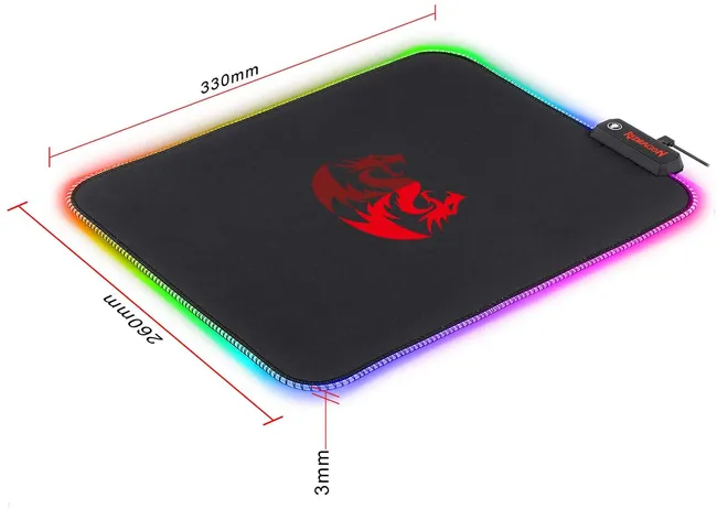 Redragon Pluto P026 RGB Wired Mouse Pad