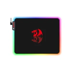 Redragon Pluto P026 RGB Wired Mouse Pad - Extended Gaming Mat with Dynamic RGB Lighting and Smooth Surface