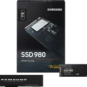 Samsung 980 1TB (MZ-V8V1T0BW) up to 3500 MB/s read and 3000 MB/s write