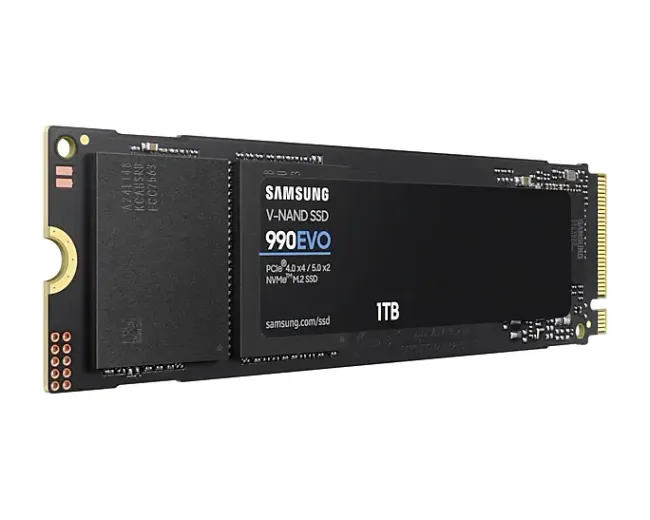 Samsung 990 EVO 1TB (MZ-V9E1T0BW) up to 5000 MB/s read and 4200 MB/s write