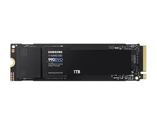 Samsung 990 EVO 1TB (MZ-V9E1T0BW) up to 5000 MB/s read and 4200 MB/s write