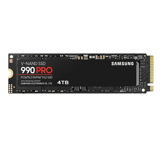 Samsung 990 PRO 4TB (MZ-V9P4T0BW) up to 7450 MB/s read and 6900 MB/s write