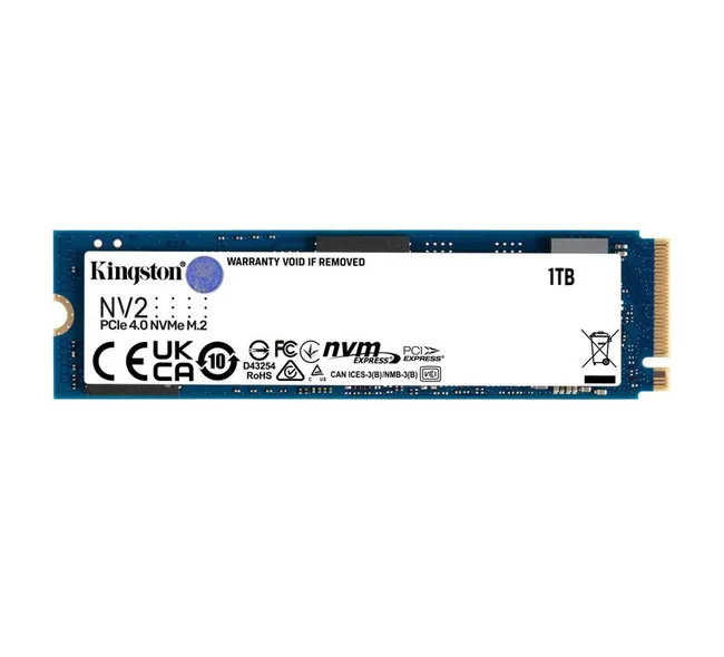 SSD Kingston 1000G NV2 M.2 2280 PCIe 4.0 x4 NVMe SSD - SNV2S/1000G