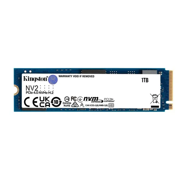 SSD Kingston 1000G NV2 M.2 2280 PCIe 4.0 x4 NVMe SSD - SNV2S/1000G