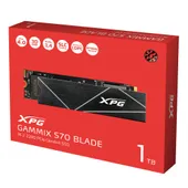 SSD XPG GAMMIX S70 BLADE 1TB M.2 2280 PCIe Gen 4.4 NVMe 1.4 (AGAMMIXS70B-1T-CS) up to 7400 MB/s read and 6800 MB/s write