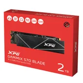 SSD XPG GAMMIX S70 BLADE 2TB M.2 2280 PCIe Gen 4.4 NVMe 1.4 (AGAMMIXS70B-2T-CS) up to 7400 MB/s read and 6400 MB/s write