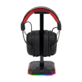 ستاند حامل سماعة قيمينق تصميم ار جي بي من ريدراغون Redragon HA300 Scepter Pro Headset Stand RGB Backlit Gaming Headphone Stand with Supporting Bar