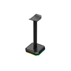 ستاند حامل سماعة قيمينق تصميم ار جي بي من ريدراغون Redragon HA300 Scepter Pro Headset Stand RGB Backlit Gaming Headphone Stand with Supporting Bar