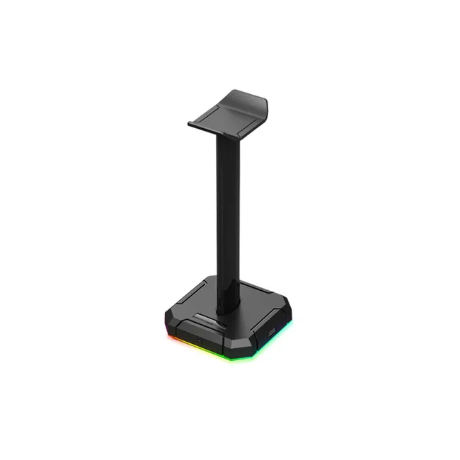 ستاند حامل سماعة قيمينق تصميم ار جي بي من ريدراغون Redragon HA300 Scepter Pro Headset Stand RGB Backlit Gaming Headphone Stand with Supporting Bar