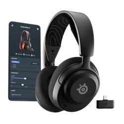 SteelSeries Arctis Nova 5 Wireless Multi-System Gaming Headset - Neodymium Magnetic Drivers - 100+ Audio Presets via App - 60H Battery - 2.4GHz or BT - ClearCast Gen2.X Mic - PC, PS4/5, Switch, Mobile