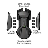 Steelseries Rival 650 - Quantum Wireless Gaming Mouse - Rapid Charging Battery - Low 0.05 Lift-Off Distance - 256 Weight Configurations