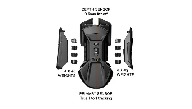 Steelseries Rival 650 - Quantum Wireless Gaming Mouse - Rapid Charging Battery - Low 0.05 Lift-Off Distance - 256 Weight Configurations