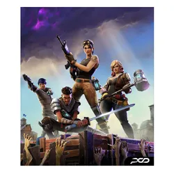 ملصقات العاب FORTNITE 45.2CMx36.2CM لكيس MSI FORGE 100R