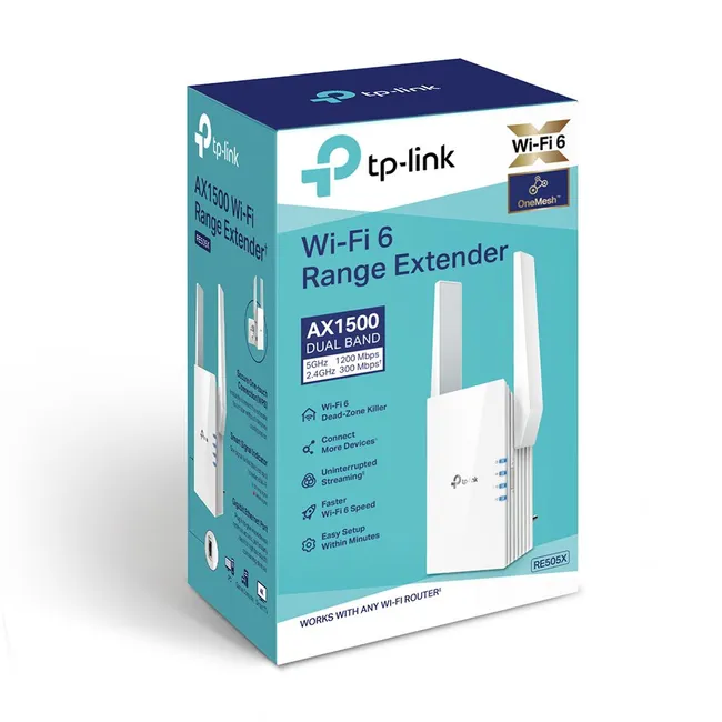 TP LINK AX1500 Wi-Fi 6 Range Extender