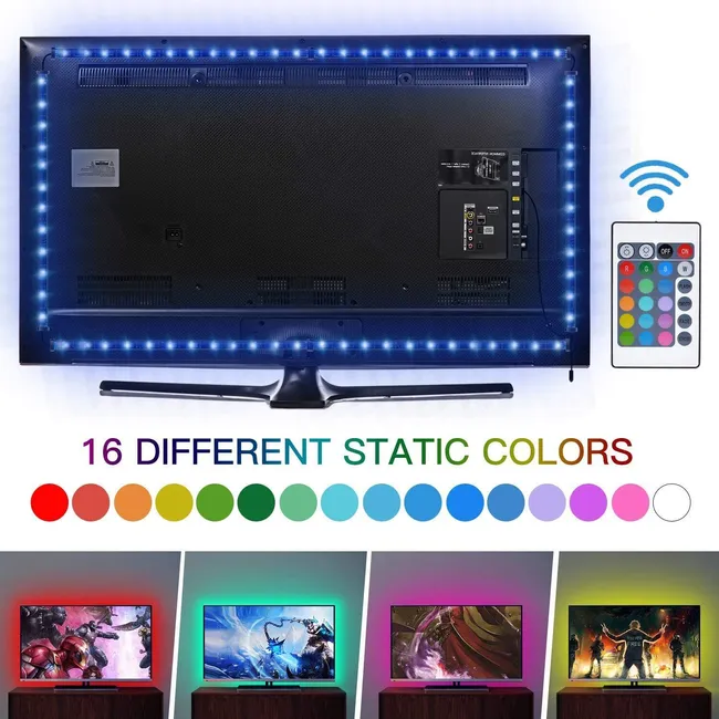 TWISTED MINDES GAMING MONITOR/TV LED STRIP LIGHT REMOTE 2M(TM-RGB-2M)