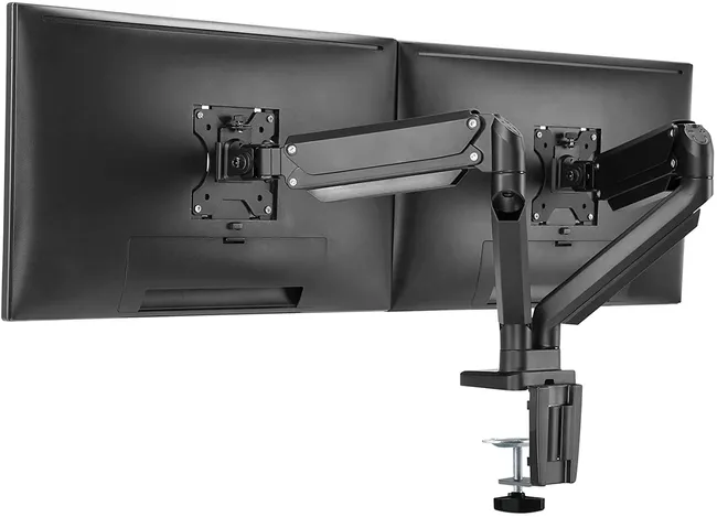 TWISTED MINDS PRIMIUM DUAL MONITOR ALUMINUM ARM BLACK (TM-26-C012U)