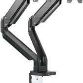 TWISTED MINDS PRIMIUM DUAL MONITOR ALUMINUM ARM BLACK (TM-26-C012U)