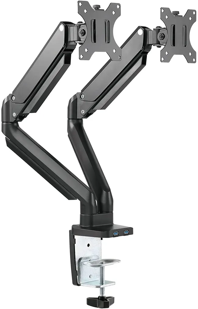 TWISTED MINDS PRIMIUM DUAL MONITOR ALUMINUM ARM BLACK (TM-26-C012U)