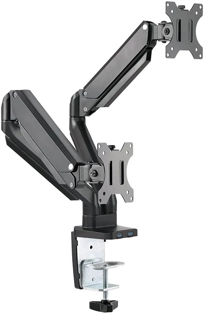 TWISTED MINDS PRIMIUM DUAL MONITOR ALUMINUM ARM BLACK (TM-26-C012U)