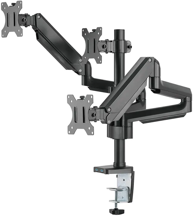 TWISTED MINDS TRIPLE MONITORS ALUMINUM ARM BLACK (TM-26-C018UP)