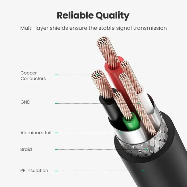 UGREEN USB 2.0 1.5M PRINTER CABLE AM TO BM ( 10350)