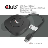 USB Type C 3.2 Gen 1 Multi Stream Transport (MST)Hub DisplayPort1.4 Triple Monitor