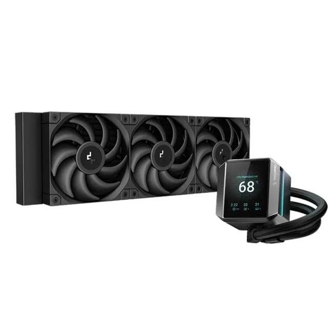 Water Cooler Deep Cool MYSTIQUE 360 5th Gen Liquid Cooler Black With LCD Screen