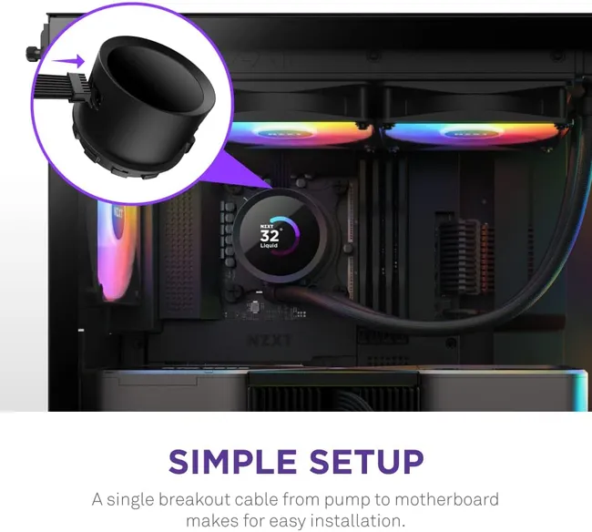 Water Cooler NZXT Kraken 240 RGB Black (RL-KR240-B1)