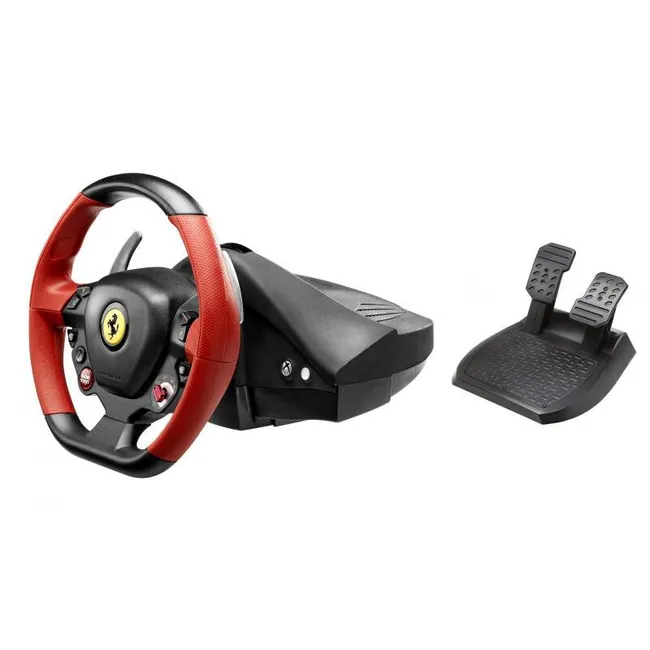 WHEELThrustmaster Ferrari 458 Spider Racing Wheel, Kinect detection LED, Xbox One - Red