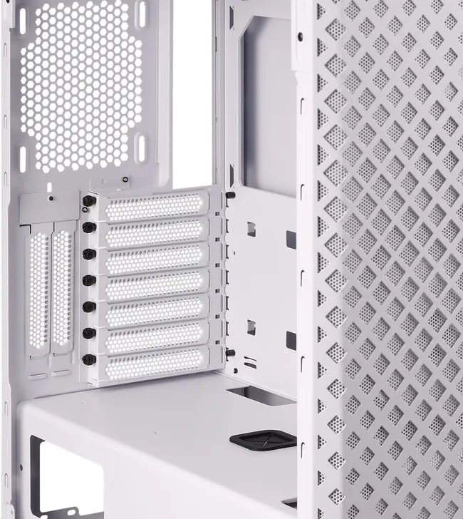 XPG Defender Pro Mid-Tower ATX MESH Front Panel RGB Effect Efficient Airflow Tempered Glass PC Case WHITE (Defender PRO-WHCWW)